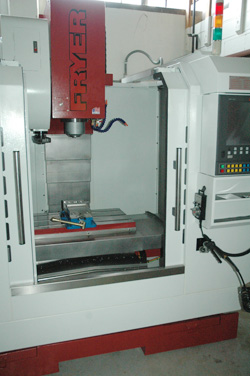 Inside View of CNC Machine