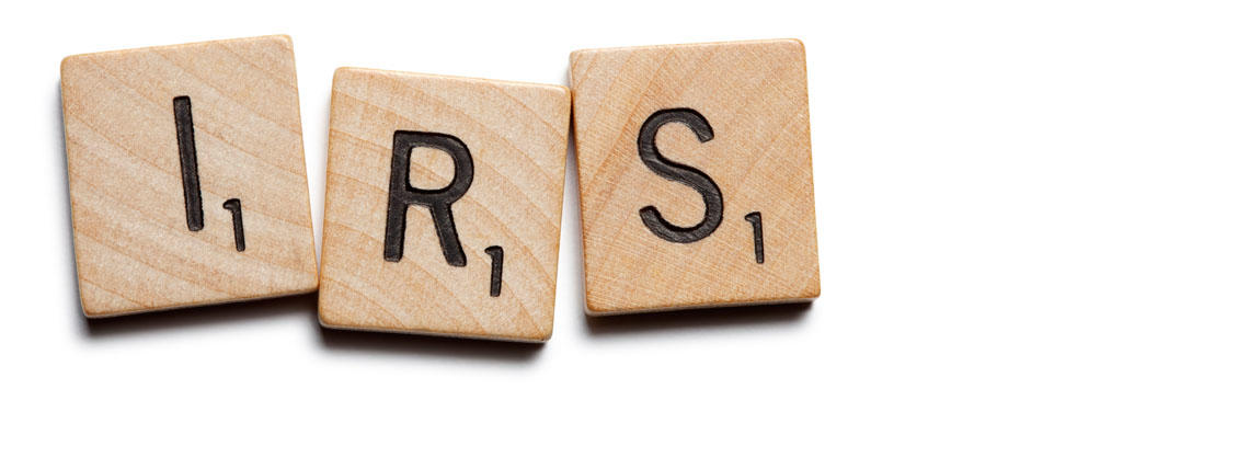 IRS in Block Letters