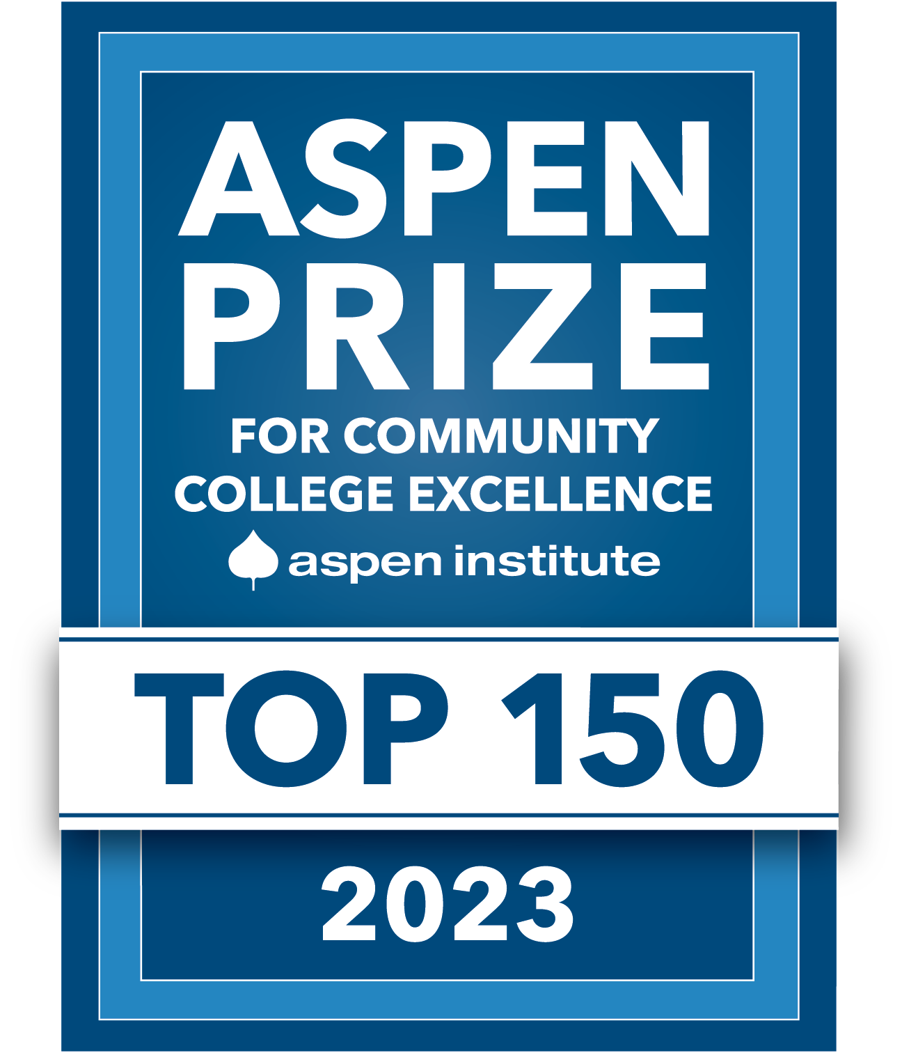 2023 Top 150 ASPEN Prize Logo for community College Excellence