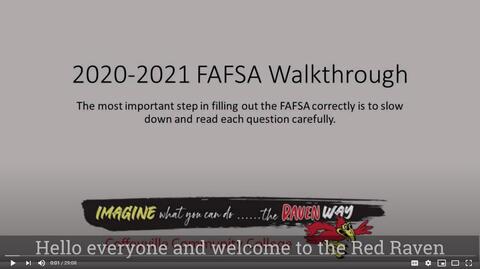 Screenshot of Opening Scene of the FAFSA How To Video